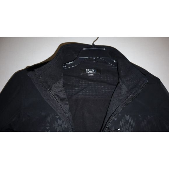 Cody James Core Men Sz L Black Southwestern Print Full Zip Steamboat Jacket $109 - Picture 3 of 9